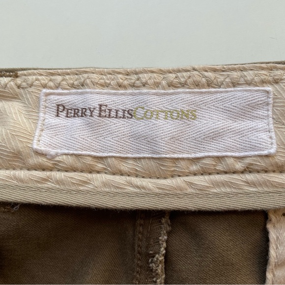 Perry Ellis Cottons brown pants 42x30 - Picture 4 of 6